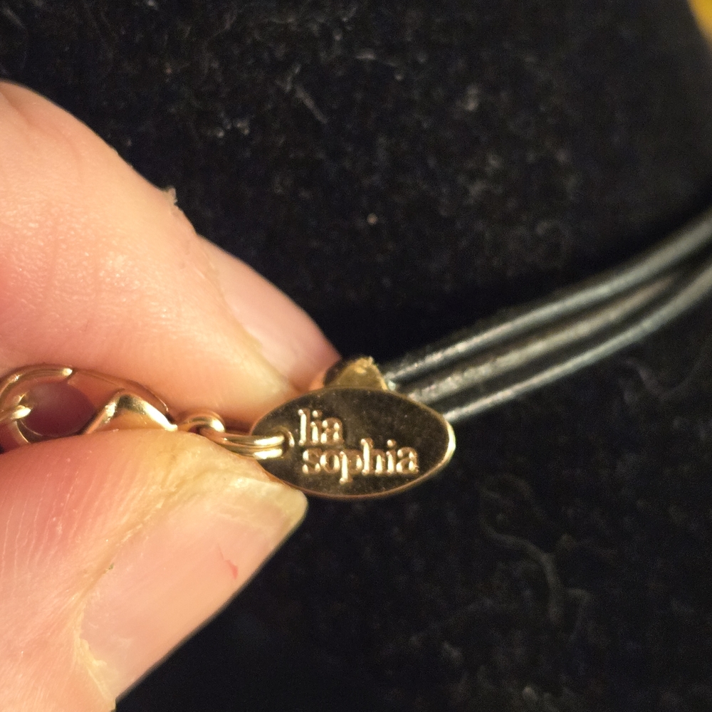 Lia Sophia Gold Tone Teardrop Statement Necklace | Designer Jewelry - Picture 4 of 7